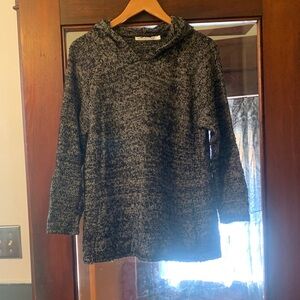 Lulu-B Charcoal Cowl Neck Sweater